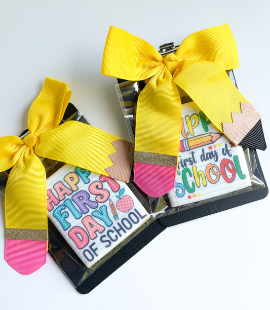 Back to School - First Day Clipboard Cookie Gift