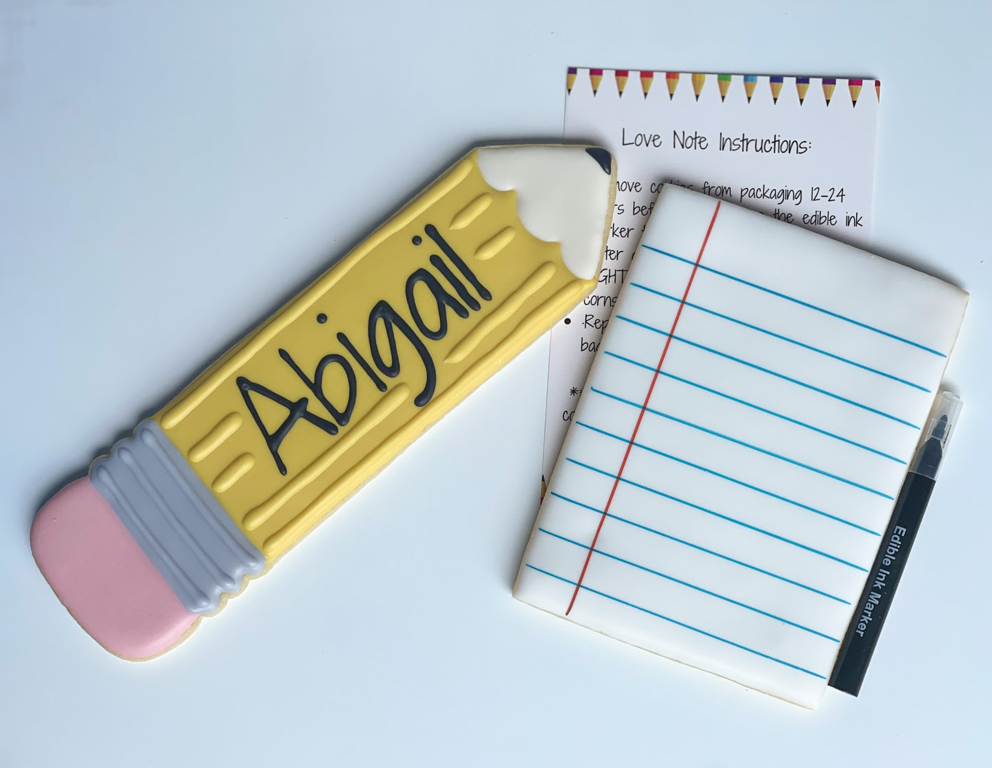 Back to School - Love Note & Pencil