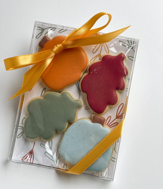 Thanksgiving - Golden Mini Cookie Box