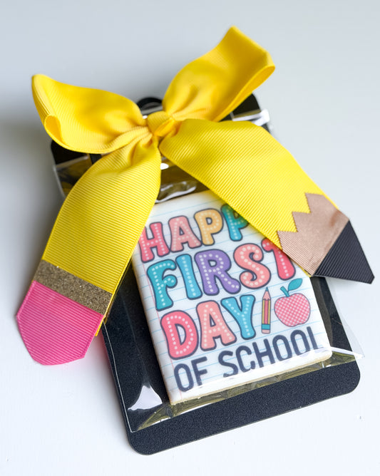 Back to School - First Day Clipboard Cookie Gift