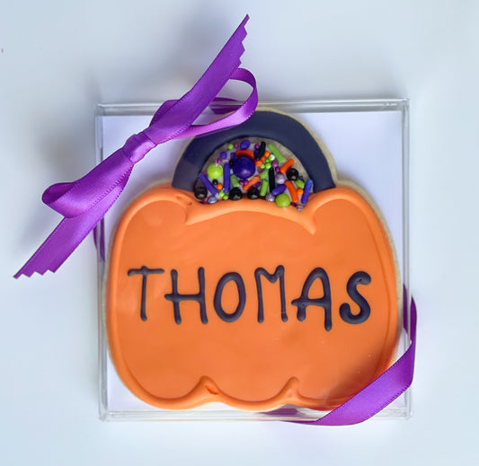 Halloween - Personalized Trick-or-Treat Pumpkin