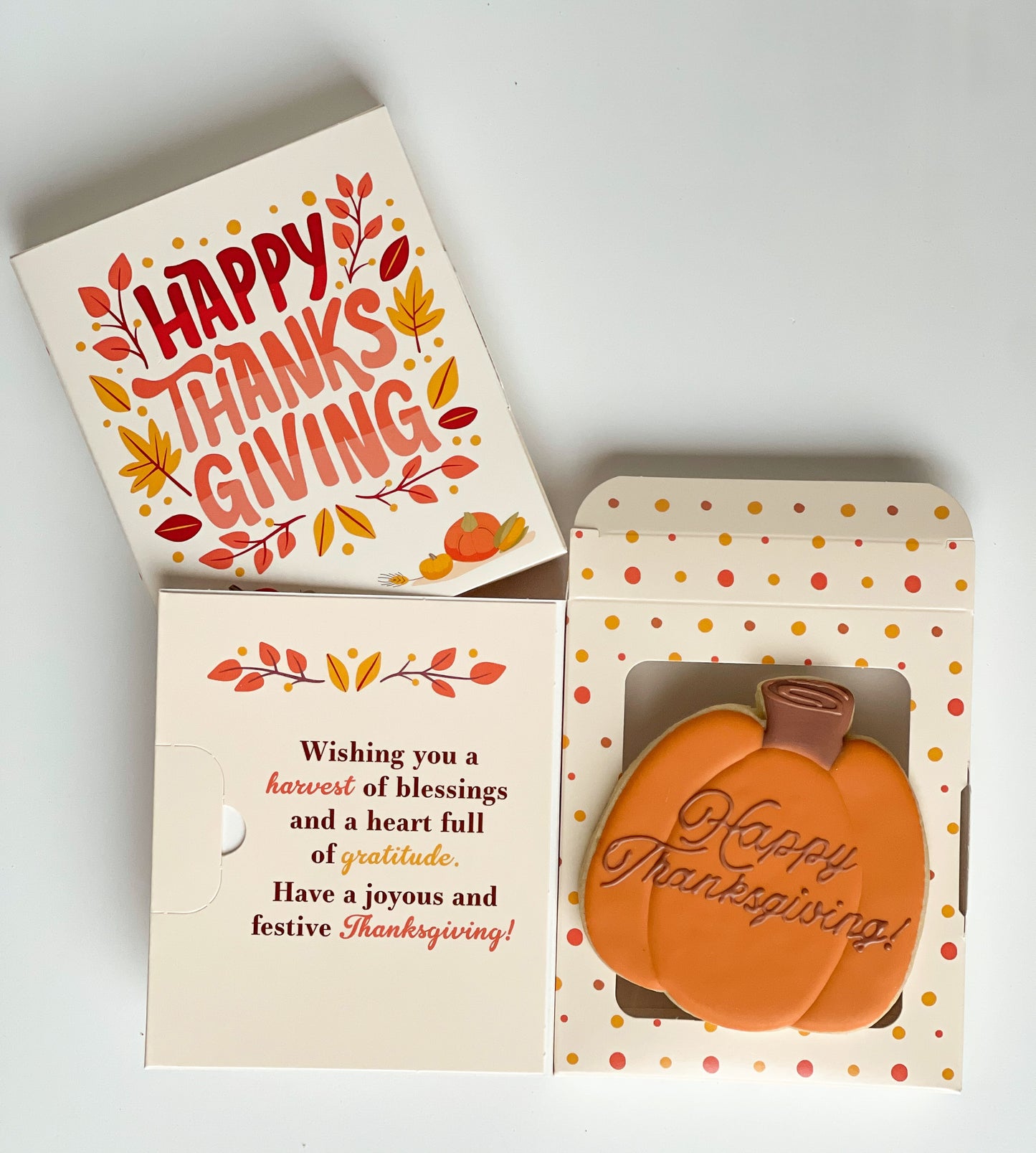 Thanksgiving - Personalized Cookie Greeting Card - NEW