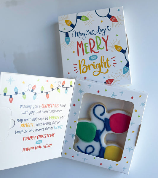 Christmas/Holiday - Merry & Bright Cookie Card