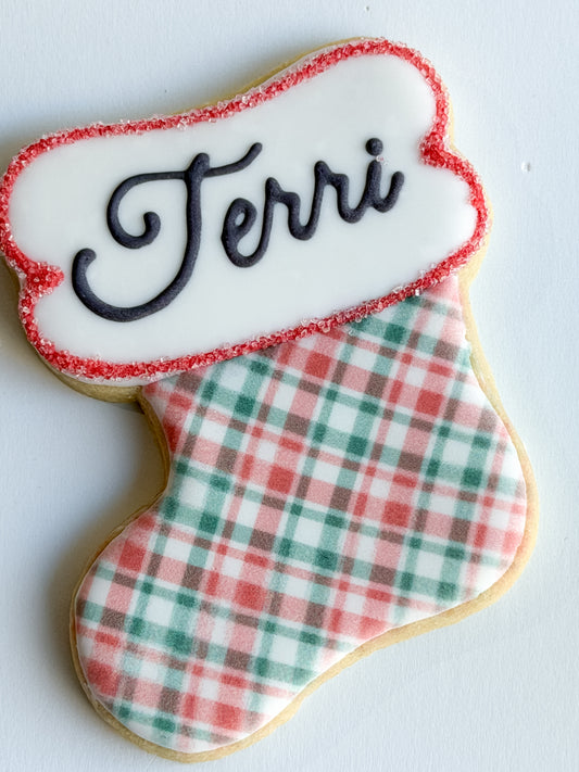 Christmas/Holiday - Personalized Plaid Stocking