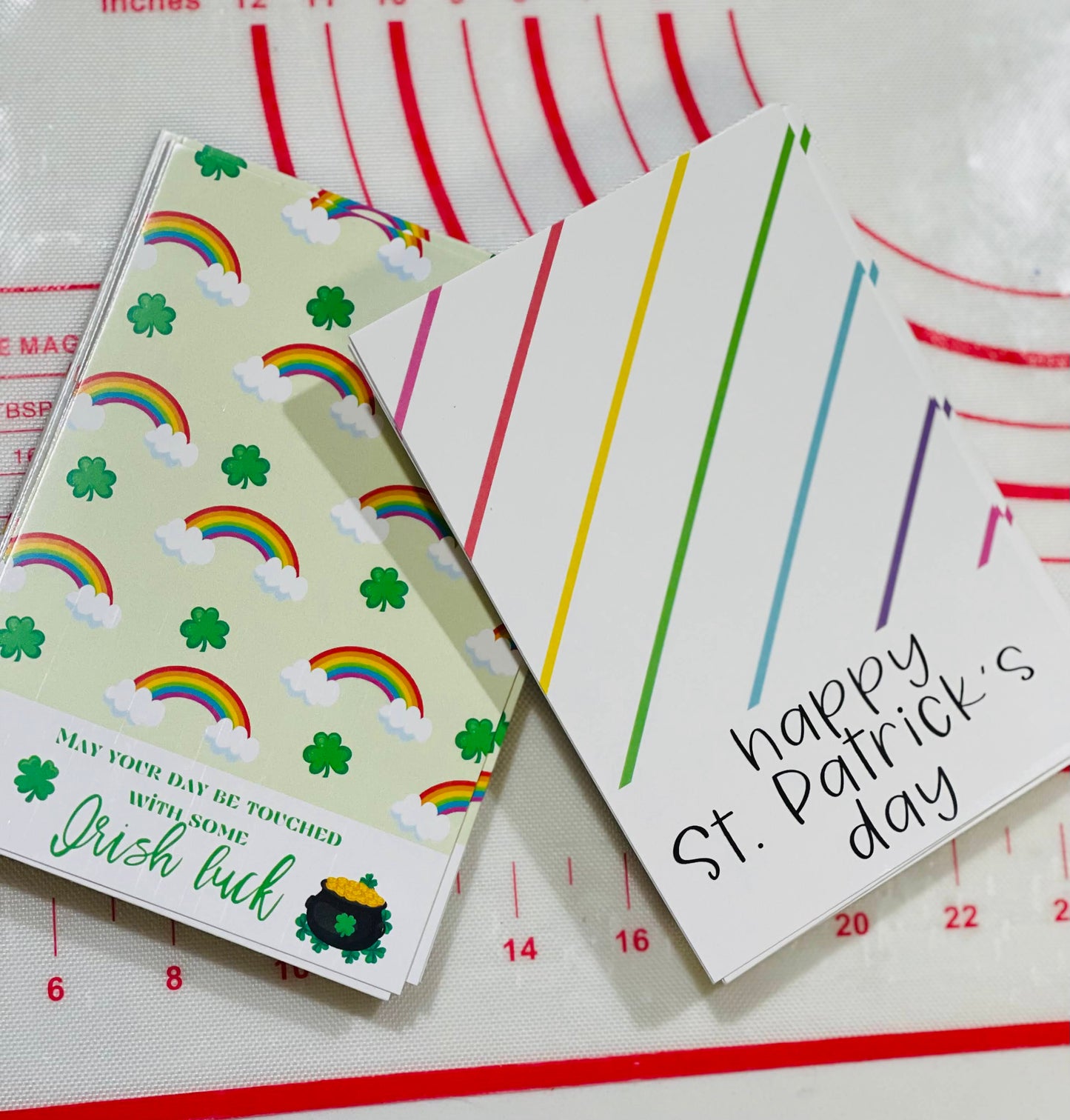 St. Patrick's Day - Shamrock Cookie Cards
